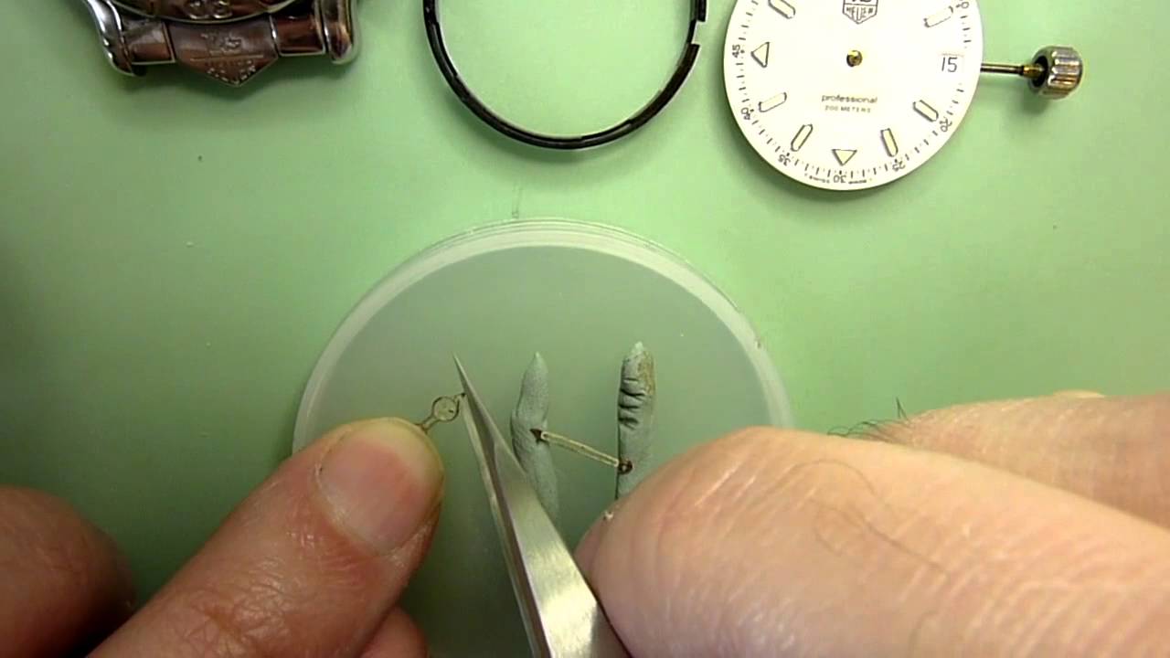 How to ReLume Watch Hands. Part 1. Repair the luminous compound on a Tag Heuer watch.