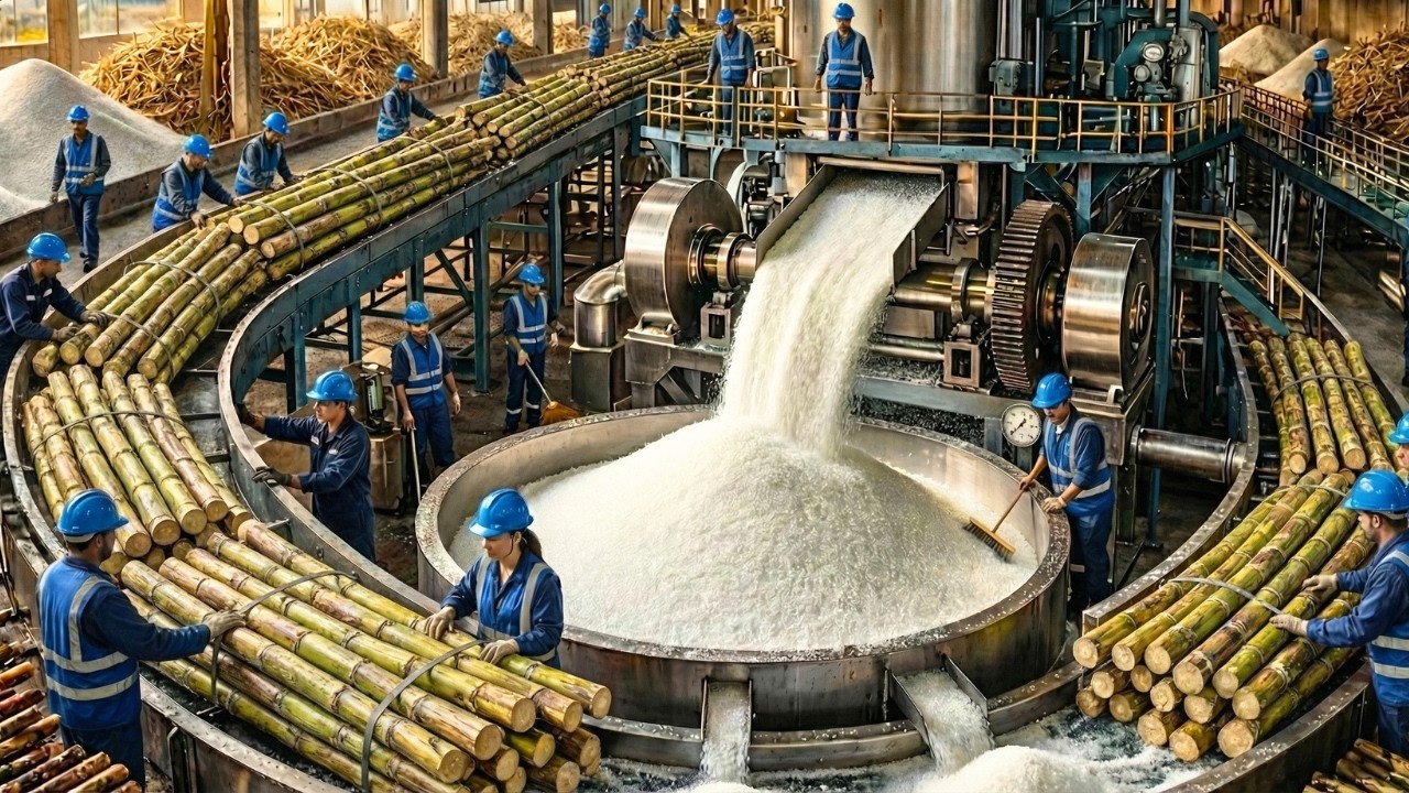 How Sugar Is REALLY Made: Inside a Massive Processing Plant (Factory Secrets Revealed)