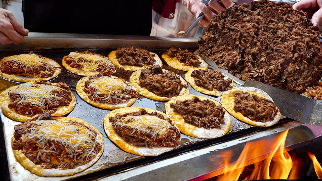 부산을 평정한 미국 1등 길거리음식?! 하루 300개 완판 고기폭탄 비리아 타코 American Beef Cheese Birria Tacos - Korean Street Food