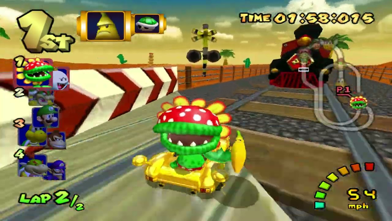 N64 Kalimari Desert - Mario Kart Double Dash (Gamecube) Custom Course (Petey Piranha & King Boo)
