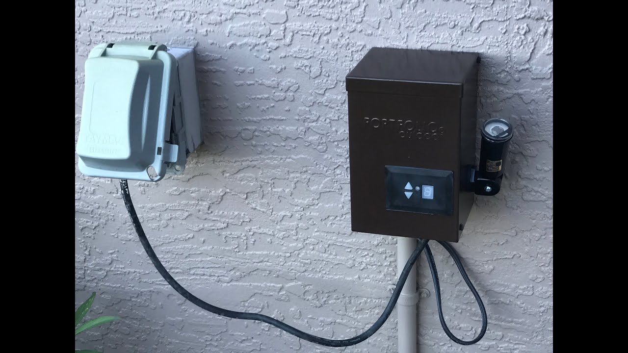 Landscape lighting transformer repair. How to add a dusk to dawn sensor to a landscape transformer.