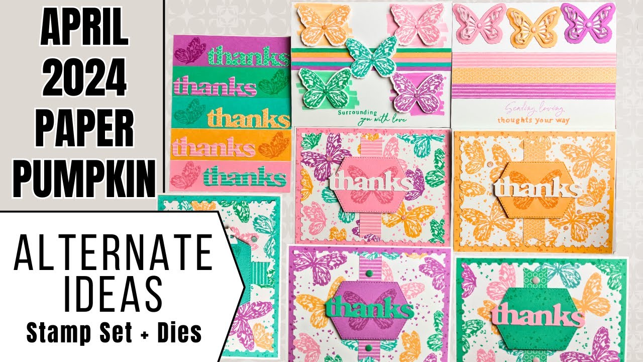 April 2024 Alternate Paper Pumpkin Thank You Card Ideas