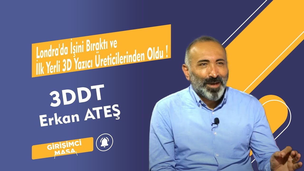 Londra'da İşini Bıraktı  ve İlk Yerli 3D Yazıcı Üreticilerinden Oldu  !