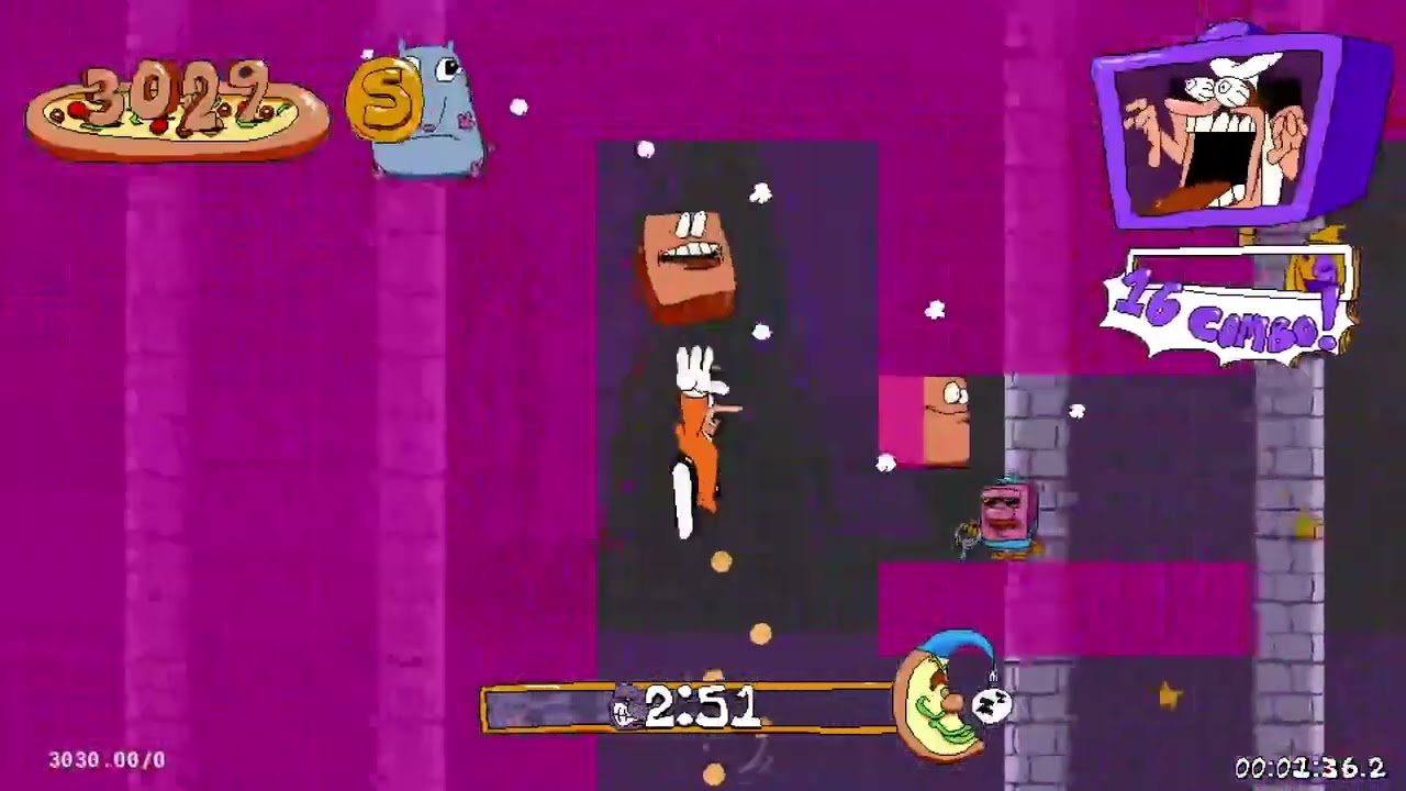 Pizza Tower - Playable Mr. Stick Moveset Showcase Leak