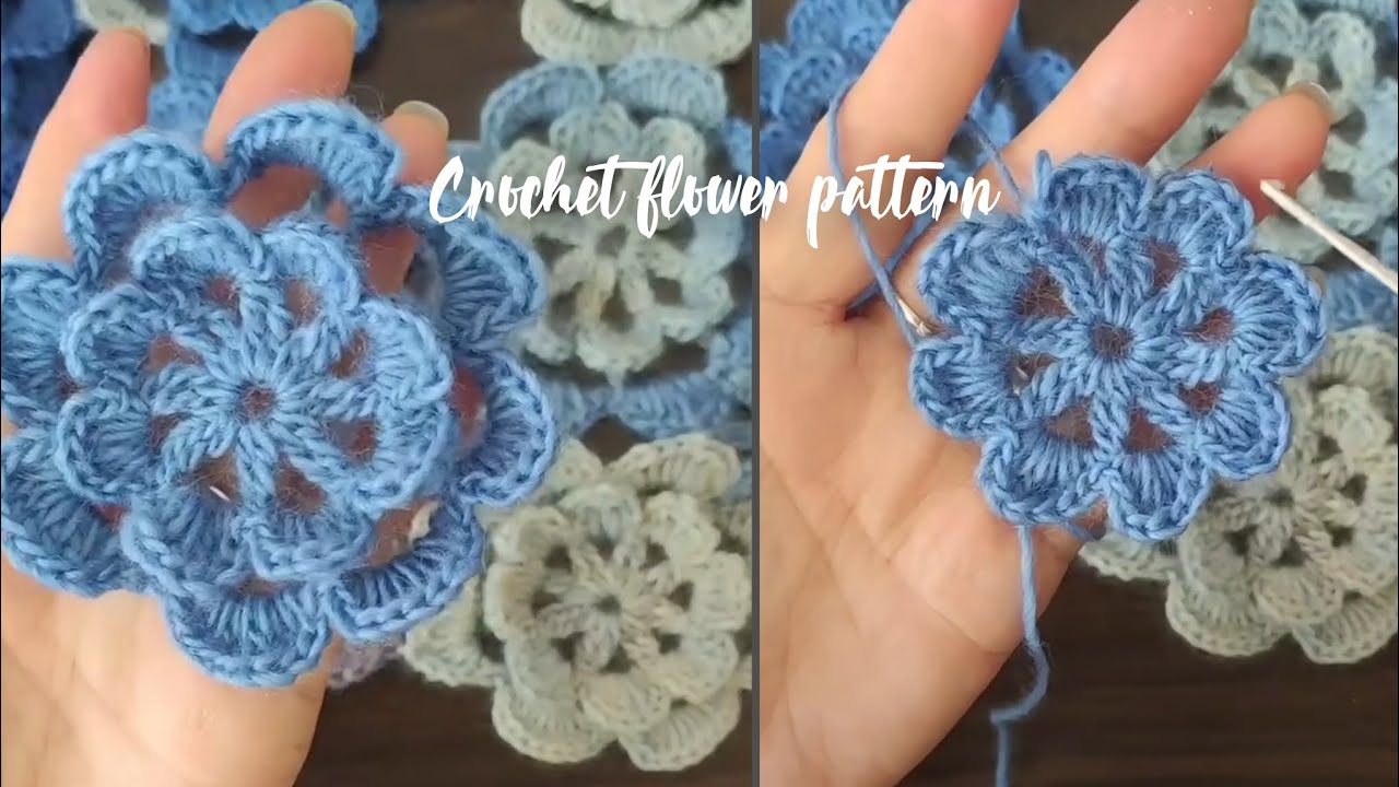 Easy Crochet Flower tutorial For Absolute Beginners ♥️