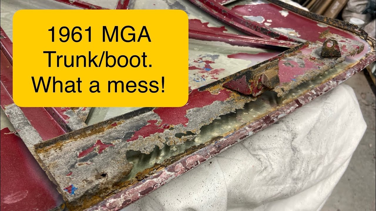My MGA coupe trunk / boot lid needs some major refurbishing. #automobile restoration
