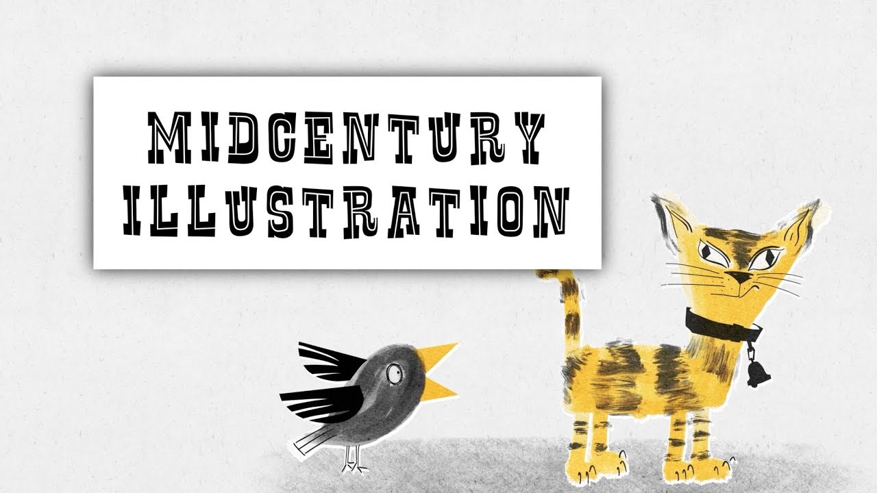 Mid Century Style Illustration in Procreate