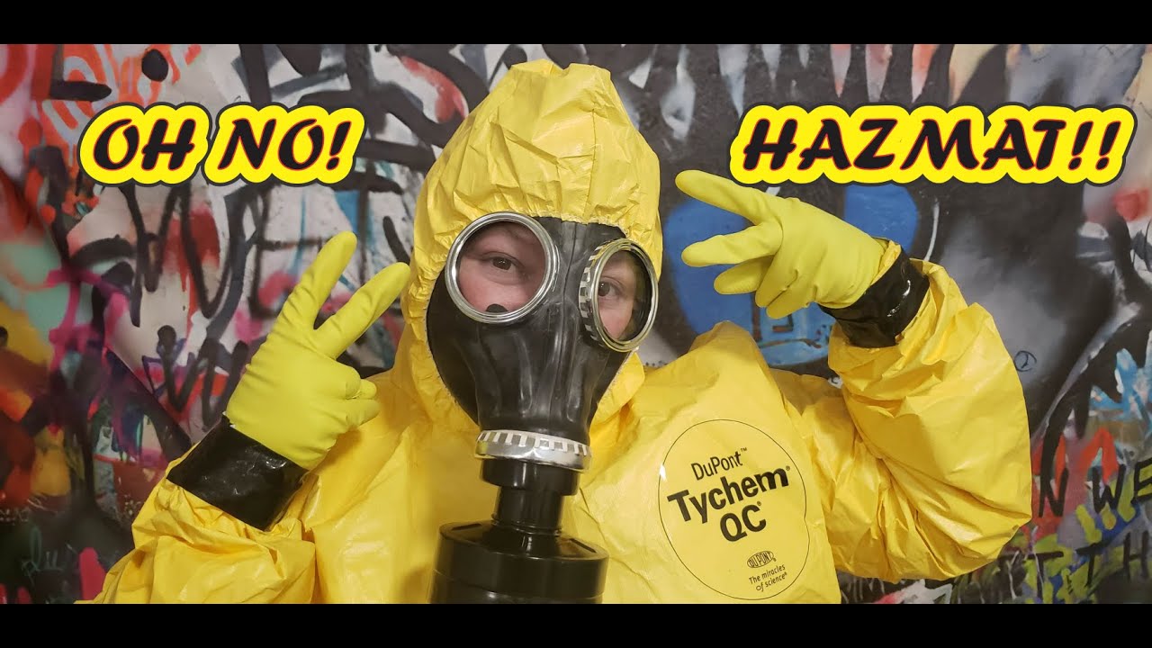 Костюм химзащиты DuPont Tychem QC, резиновые перчатки, противогаз, распаковка, покажи и расскажи ...