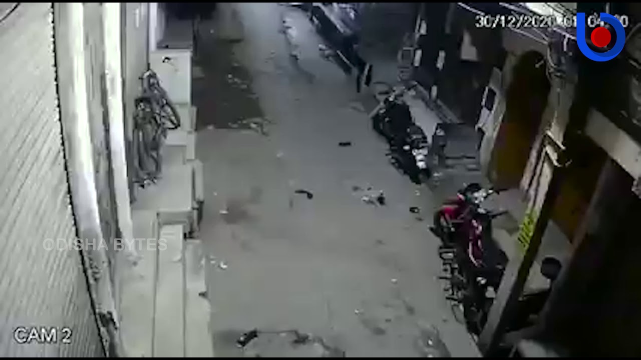 Scary Footage Of Parked Bike Moving On Its Own