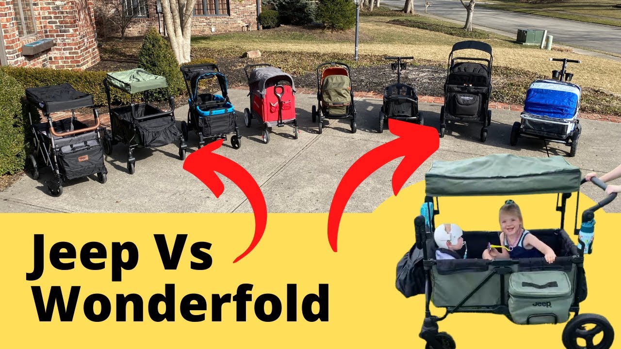 Jeep Wrangler vs Wonderfold Stroller Wagon Comparison!