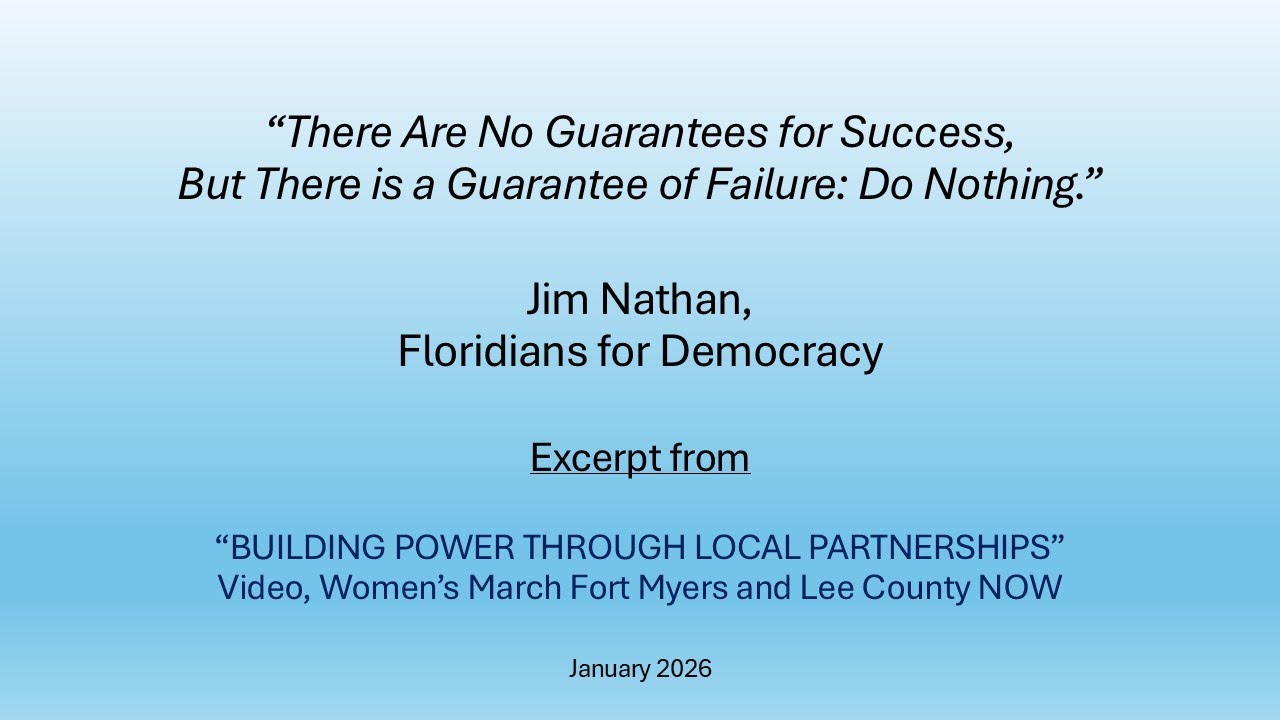 "There Are No Guarantees for Success, But There is a Guarantee of Failure: Do Nothing"