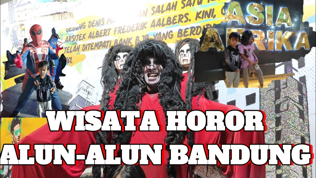 WISATA HOROR SERAM DAN LUCU DI JALAN ASIA AFRIKA BANDUNG #bandung #wisata #hororlucu #hantu