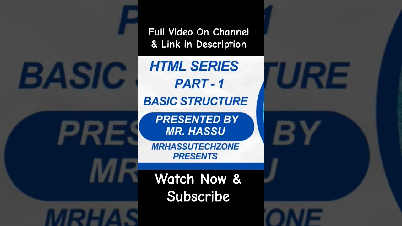 HTML Basic Structure | 