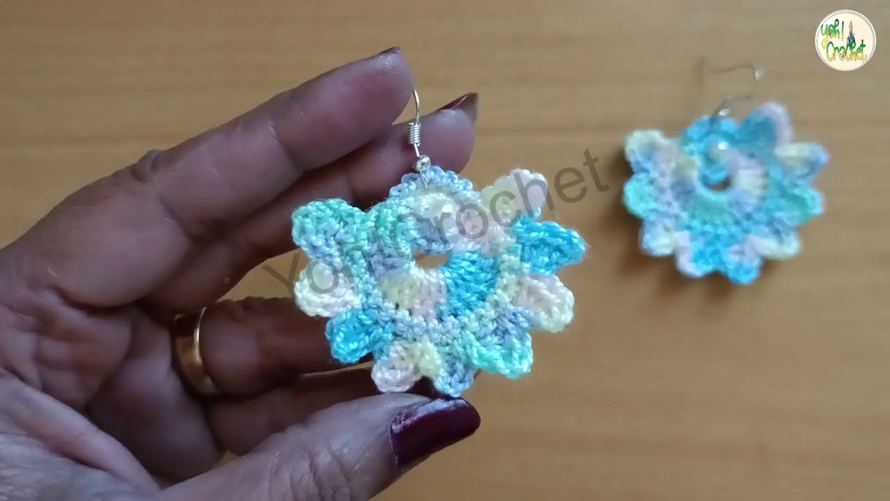 Crochet Earring Malayalam Tutorial Simple & Easy || DIY