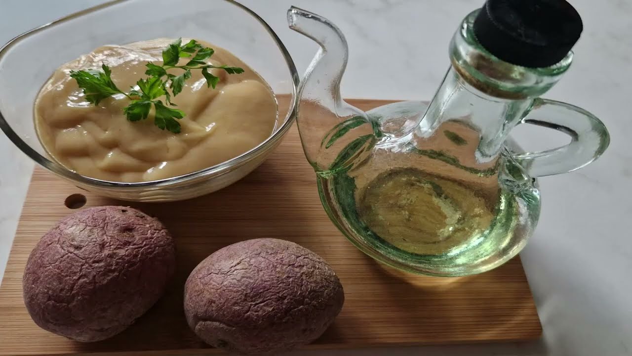 Cum se face maioneza de post / Maioneza de post cu cartofi /How to make vegan mayonnaise