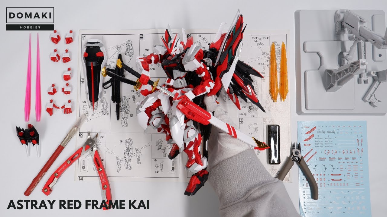 Astray Red Frame Kai (Metal build Ver.) ASMR Stop Motion Build Model Kit DABAN 8812