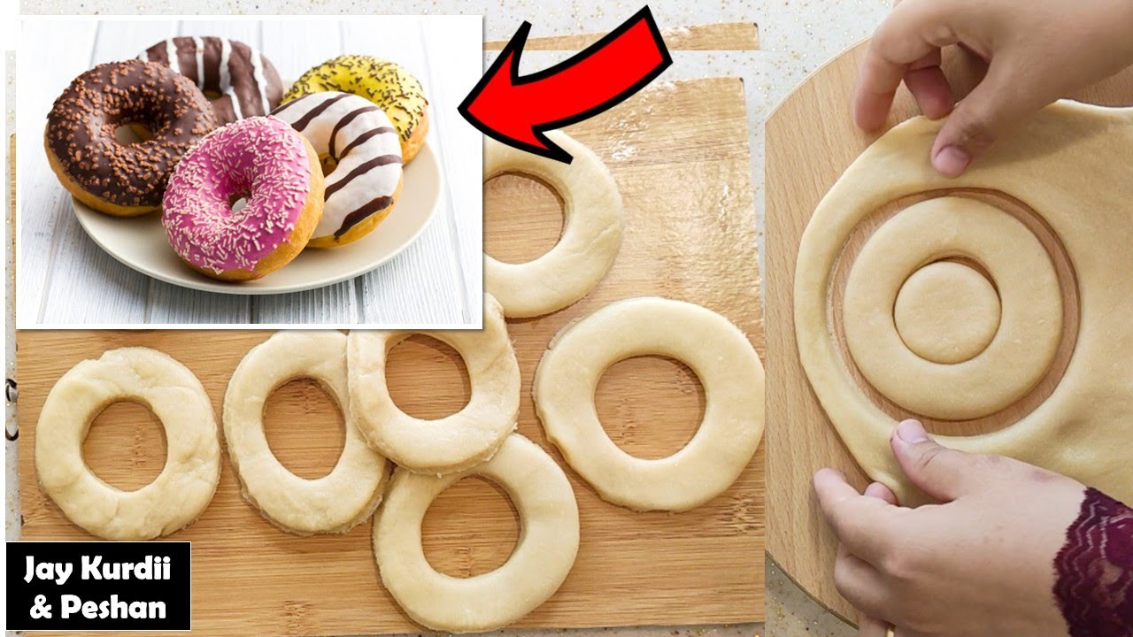 دروستکردنی دۆنات لە مالەوە بە ئاسانترین شێوە | Drustkrdni DONUT 🍩 | Peshan