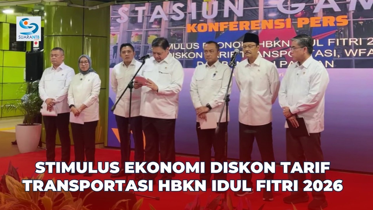LIVE: Konferensi Pers Stimulus Ekonomi Diskon Tarif Transportasi HBKN Idul Fitri 2026
