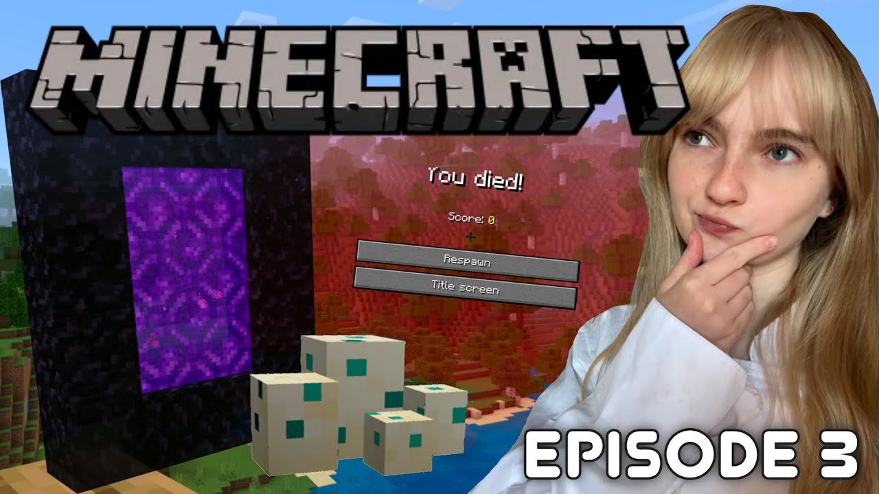 The Nether and Turtle EGGS!?! | Playing Minecraft for the First Time! | Episode 3