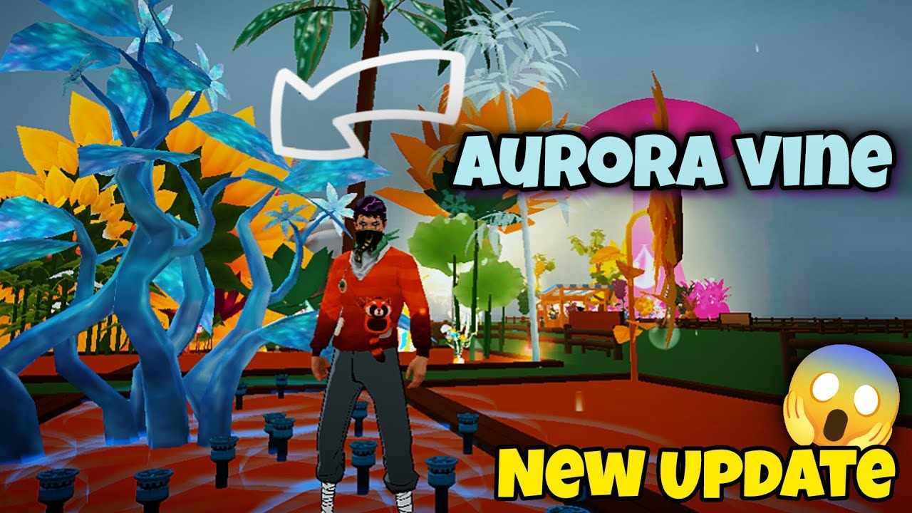 Aurora vine in Free Garden 😱 || New Update in Free Garden || Aurora vine || Free Fire 