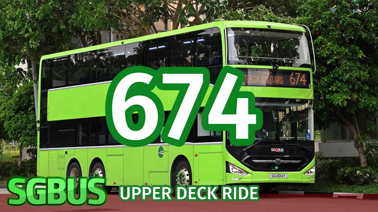 (Upper Deck Ride) Zhongtong N12D Demonstrator - SG4014Y on CIty Direct 674 (EV)