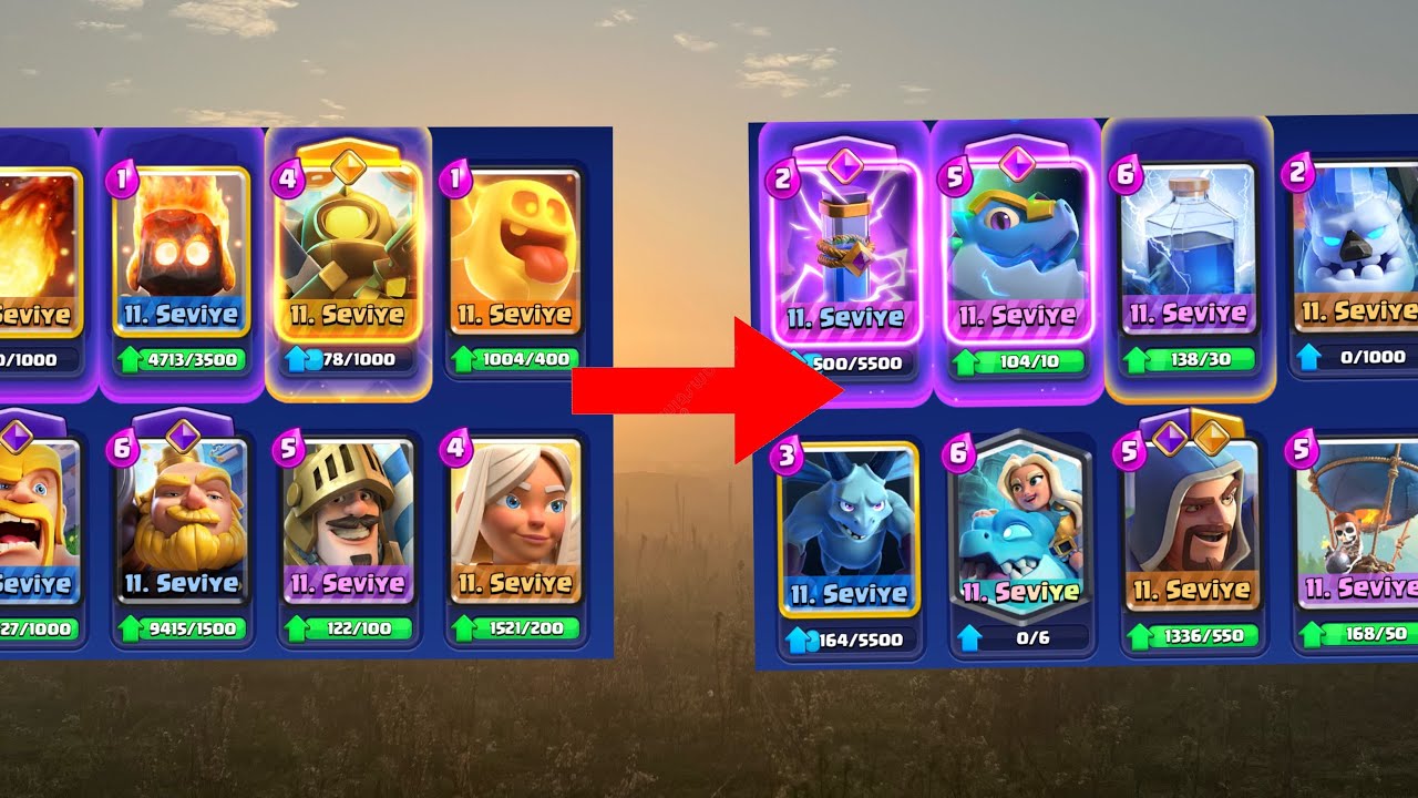 CLASH ROYALE AMA HER MAÇ KAZANDIGIMDA DESTEMIN RENGI DEĞIŞIYOR