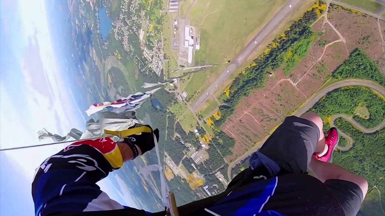 Daring wingsuit flyers compete in this first-ever competition.