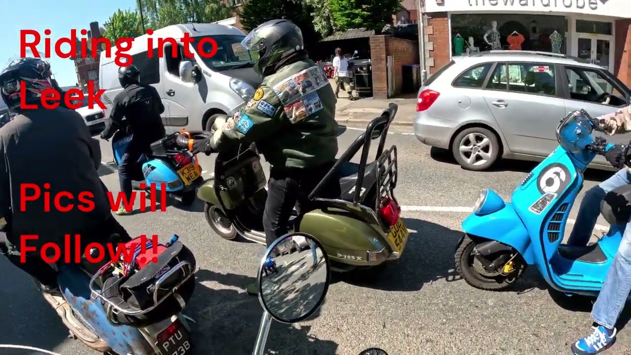 Jesters Riding into LeeK, Lambretta, Vespa, Royal Alloy videos n pics