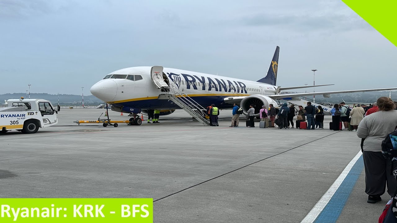 Ryanair Boeing 737 MAX 8-200 Flight | Krakow to Belfast International Airport