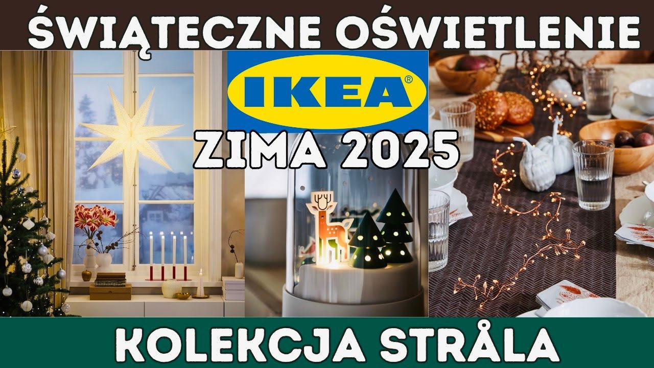ŚWIĄTECZNE OŚWIETLENIE IKEA STR&Aring;LA 2025 ✨ Nowa kolekcja lamp, girland i gwiazd!