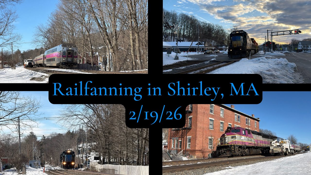 Railfanning in Shirley, MA. 2/19/26