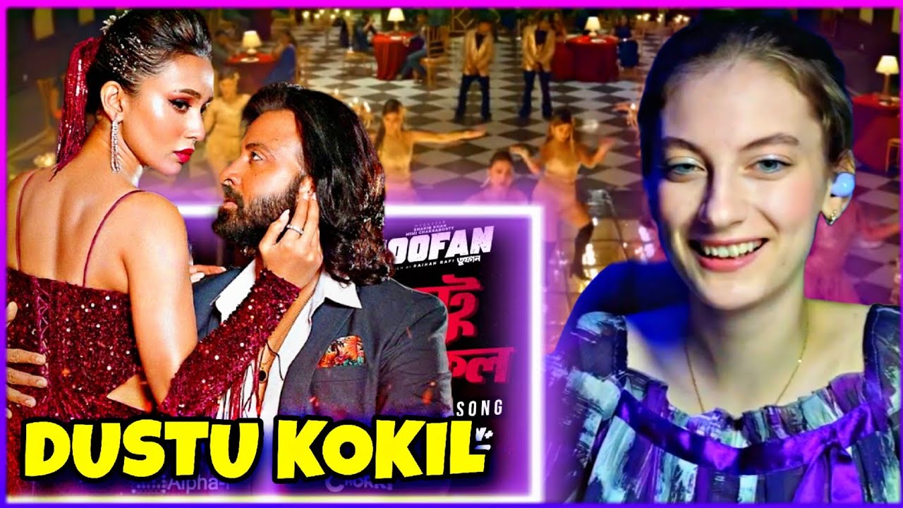 Dushtu Kokil Reaction by Russian girl | Shakib khan | mimi chakraborty | Toofan