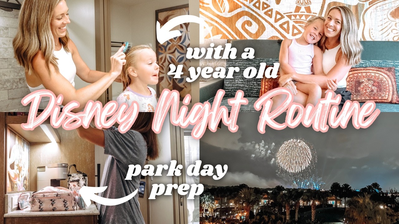 Disney Evening Routine 2024 | Solo Mom & Preschooler