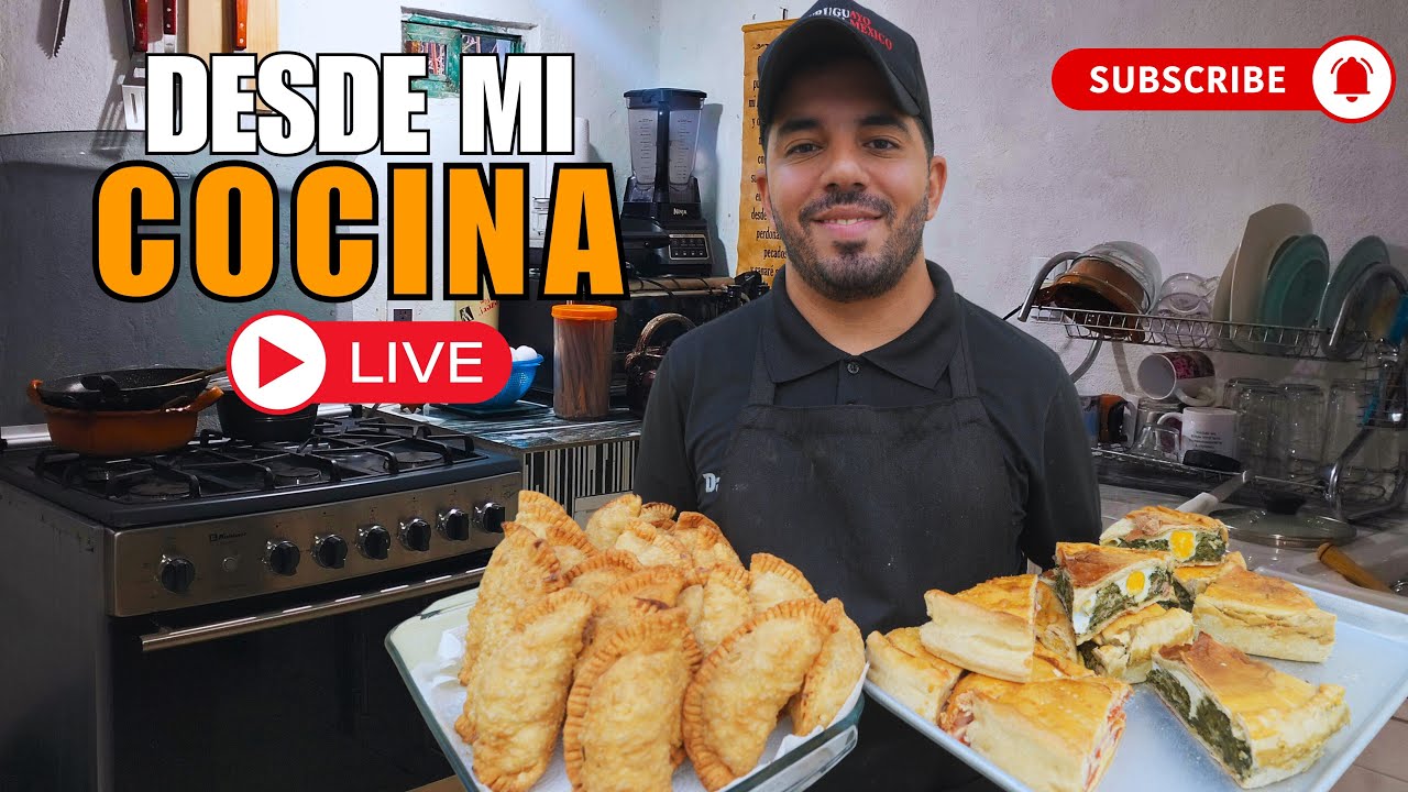 Cocinando con el uruguayo alfajores y empanadas #puebla #viral #vivo
