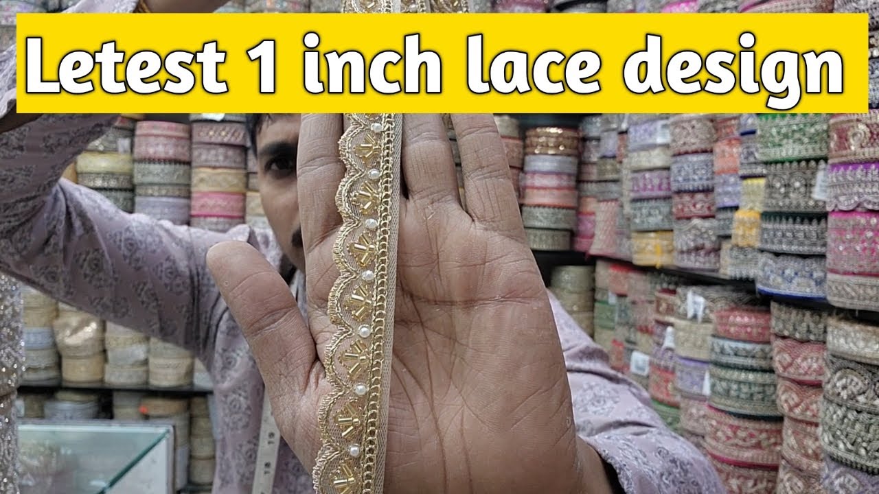 Latest 1 Inch Lace Design | Fancy & Simple Lace Collection #lace #lacewigs #lacedesign 
