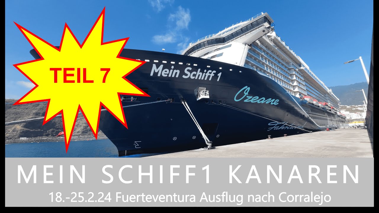 Kreuzfahrt mit der MEIN SCHIFF 1; Ausflug in den Norden nach Corralejo in den heftigen Sturm