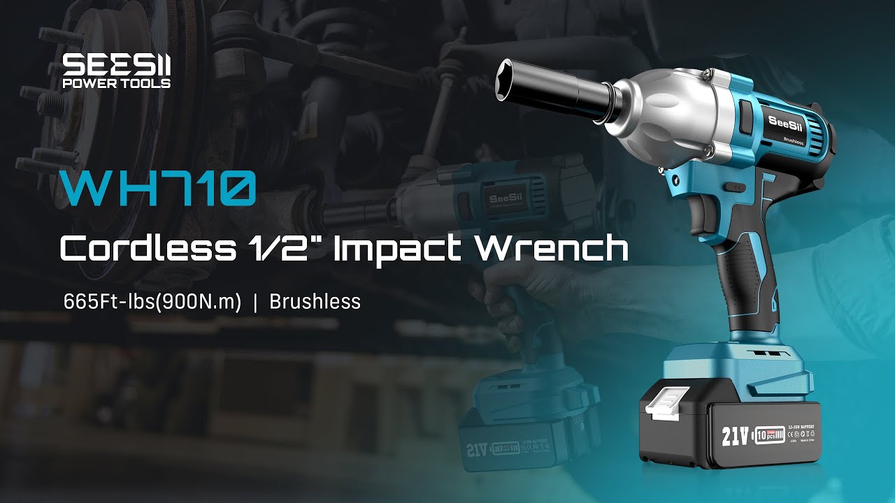 SeeSii Cordless Impact Wrench WH710 Torque Testing