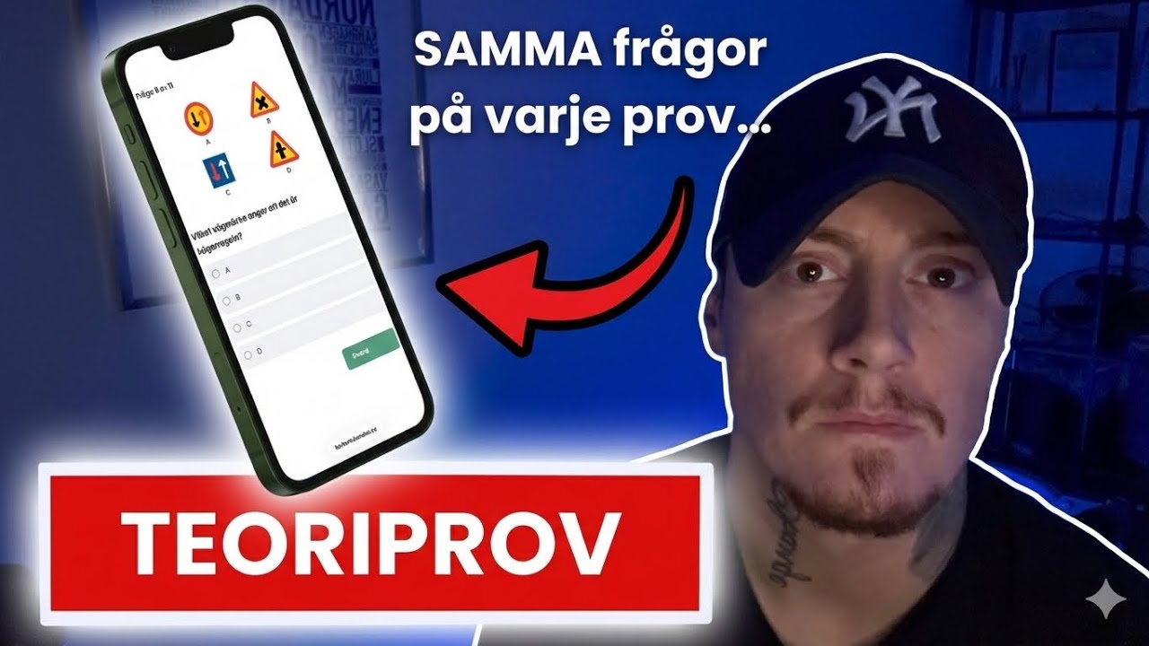 10 TEORIFRÅGOR som ALLTID dyker upp på TEORIPROVET | Teoriprov körkort #teoriprov #körkort 