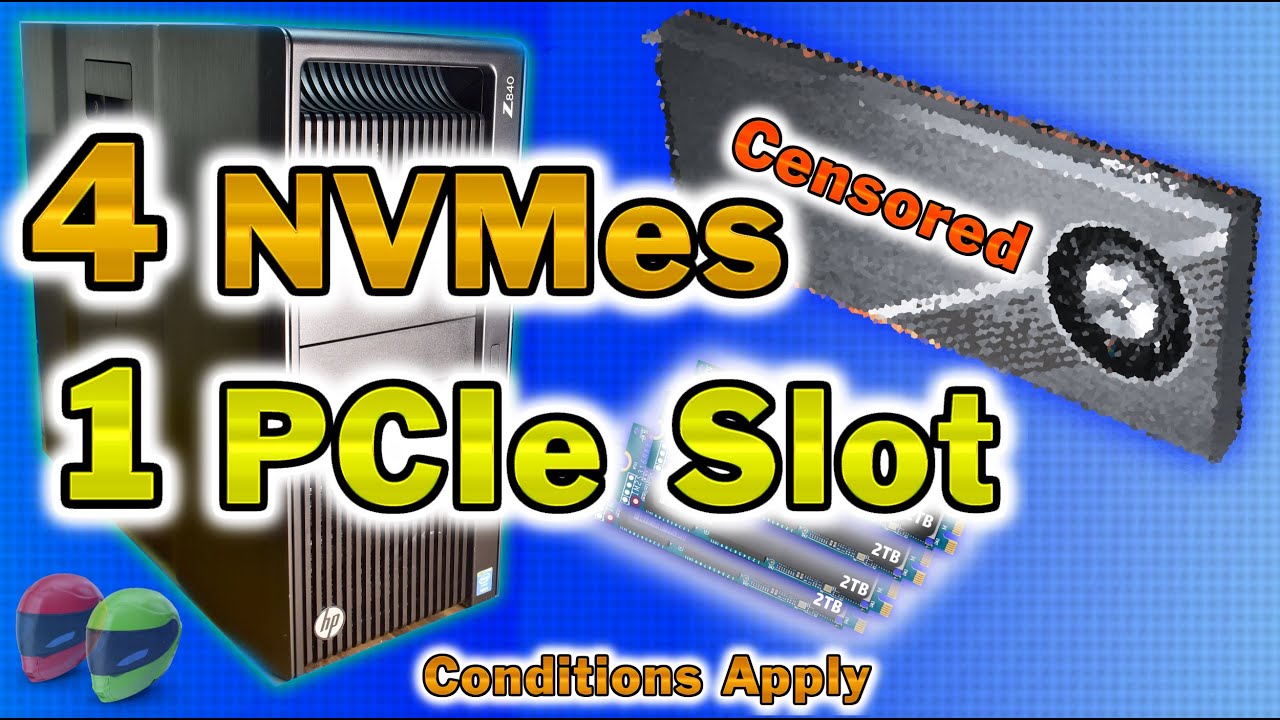 HP Z840 WORKSTATION with ULTRA FAST NVME Adapter? MASSIVE UPGRADE!