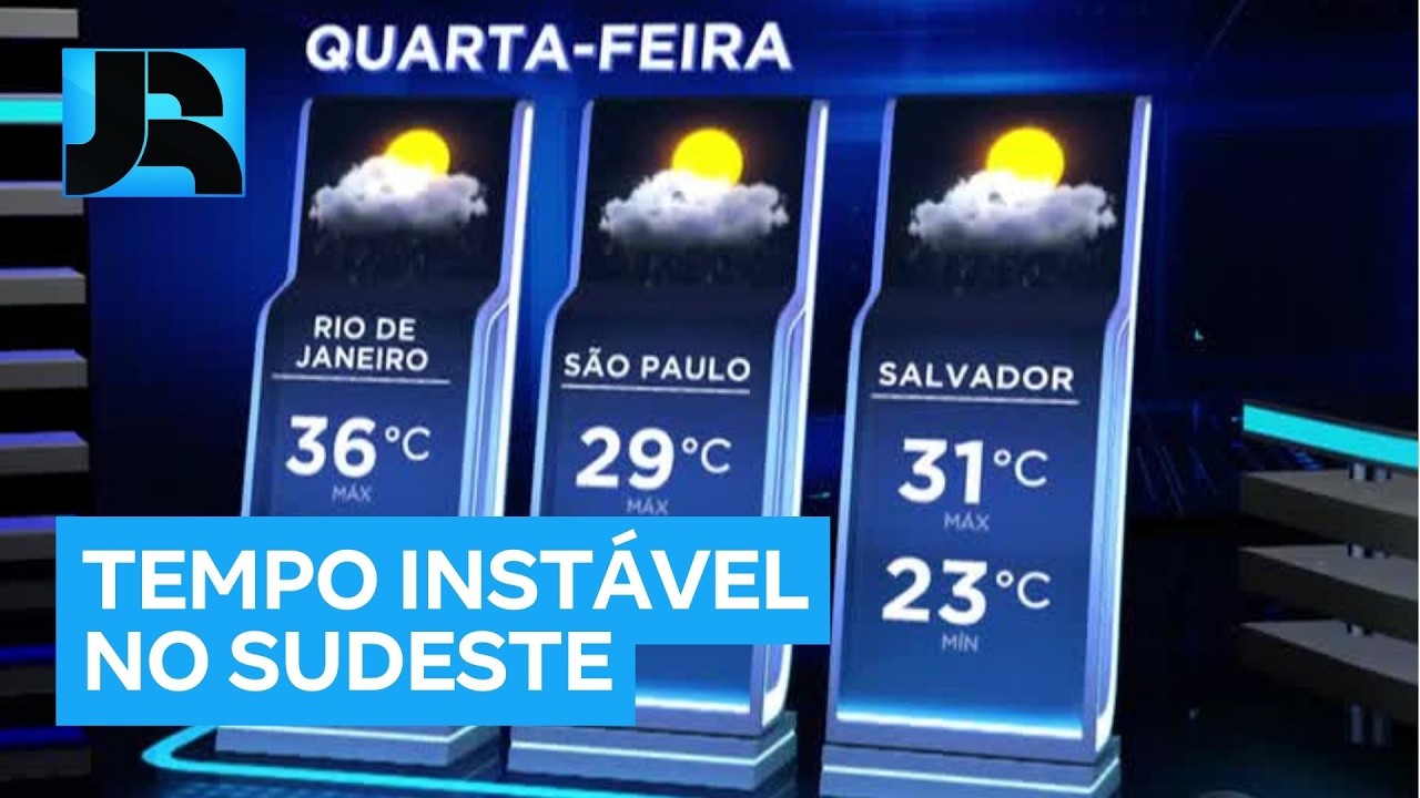 Previsão do tempo: frente fria avança pelo Sudeste nesta quarta-feira (18)