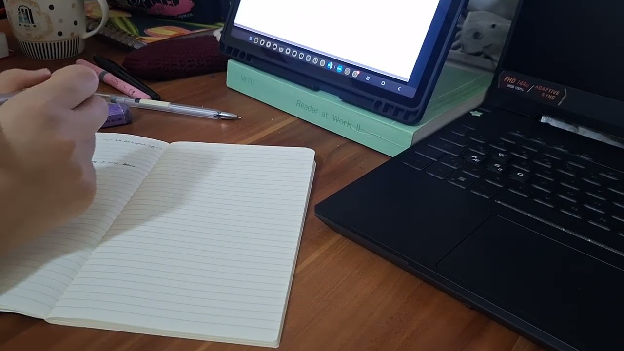 non aesthetic study vlog #3 - açıklama yok sadece çalışıyoum
