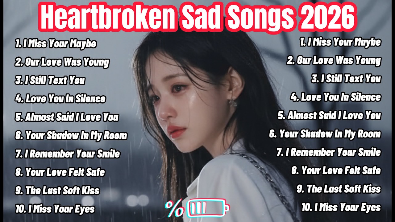 Heartbroken Sad Songs 2026 💔 | Healing Heartbreak Melodies | Emotional Playlist - LiniSlowmo