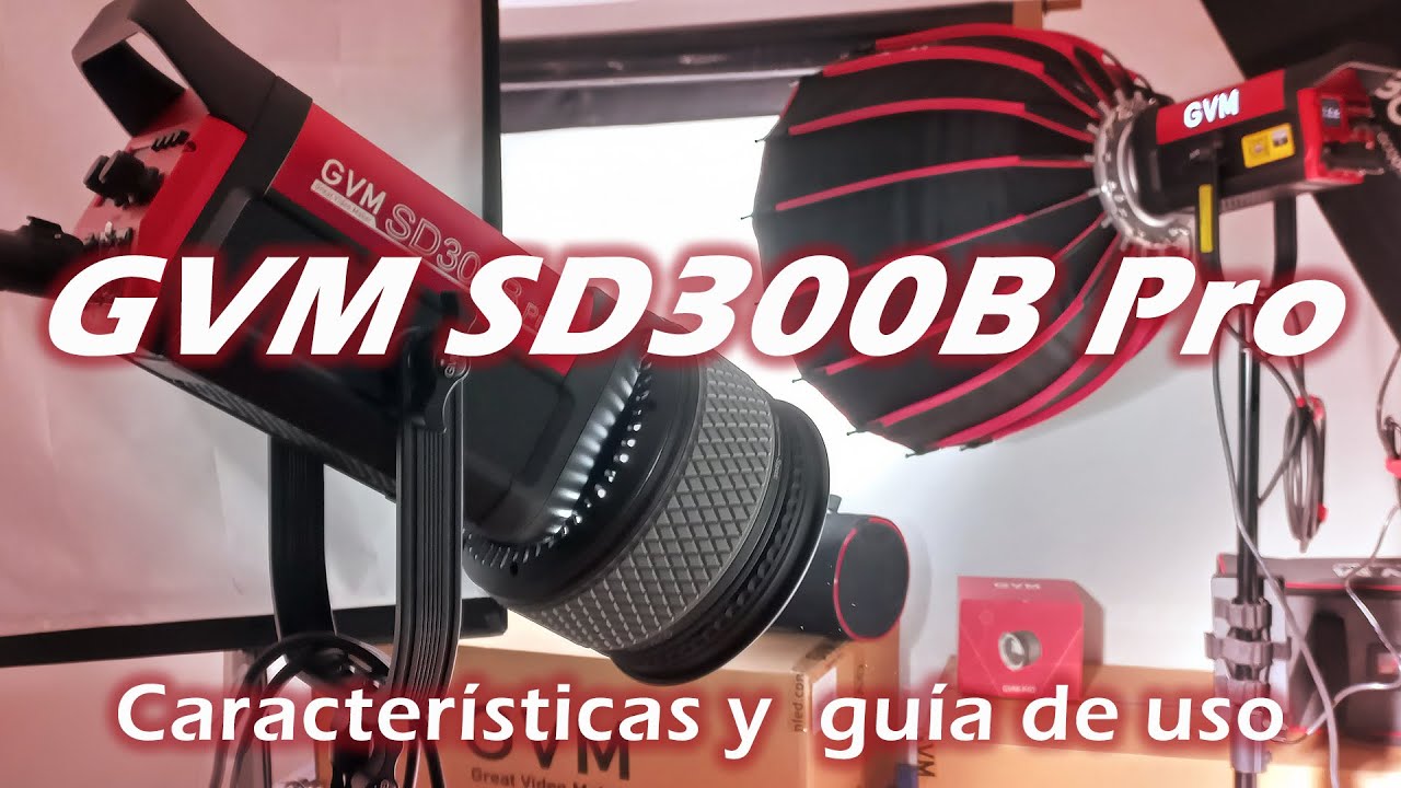 ✅ GVM SD300B Pro. 💡 Magnífica LUZ LED para VÍDEO y FOTOGRAFÍA #GVMSD300BPro #luzLED #iluminación