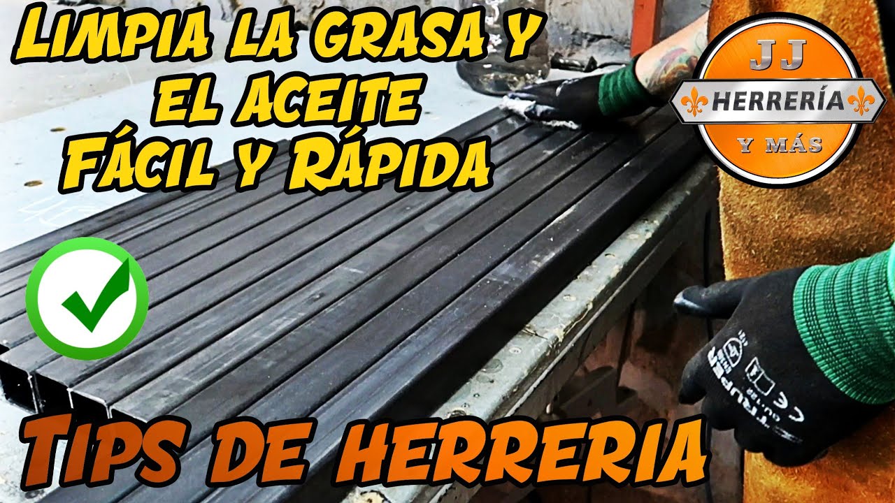 Tips De Herrería EXPRÉS - COMO LIMPIAR EL ACEITE A LOS PERFILES