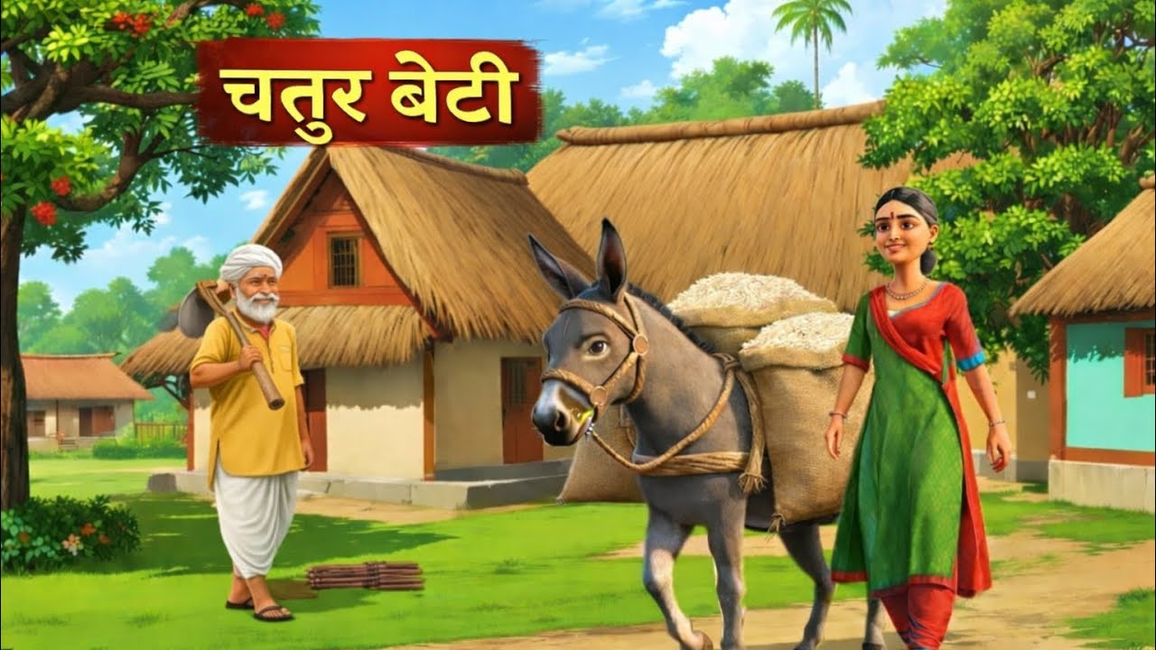 किसान की बेटी की चतुरा|और लालची जमींदार  moral story 