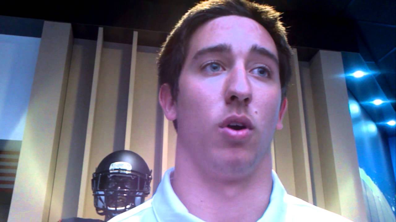 Dan Tortora with Syracuse Orange QB Austin Wilson