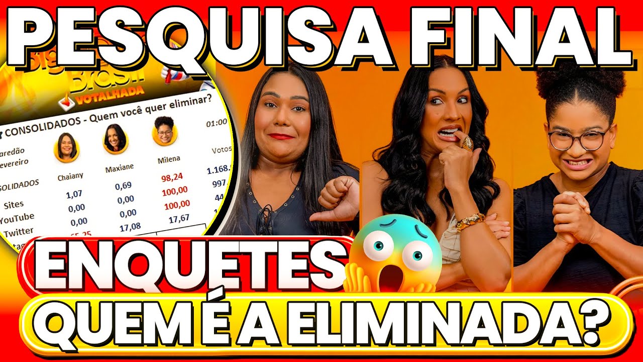 👁️BBB26🔥AO VIVO PESQUISA EXCLUSIVA DO 6º PAREDÃO. GIRO DE ENQUETES QUE JÁ REVELAM QUEM VAI SAIR...