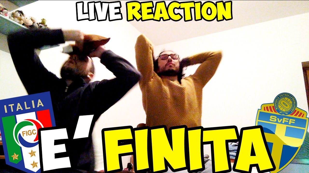 E' FINITA | Italia-Svezia 0-0 [LIVE REACTION]