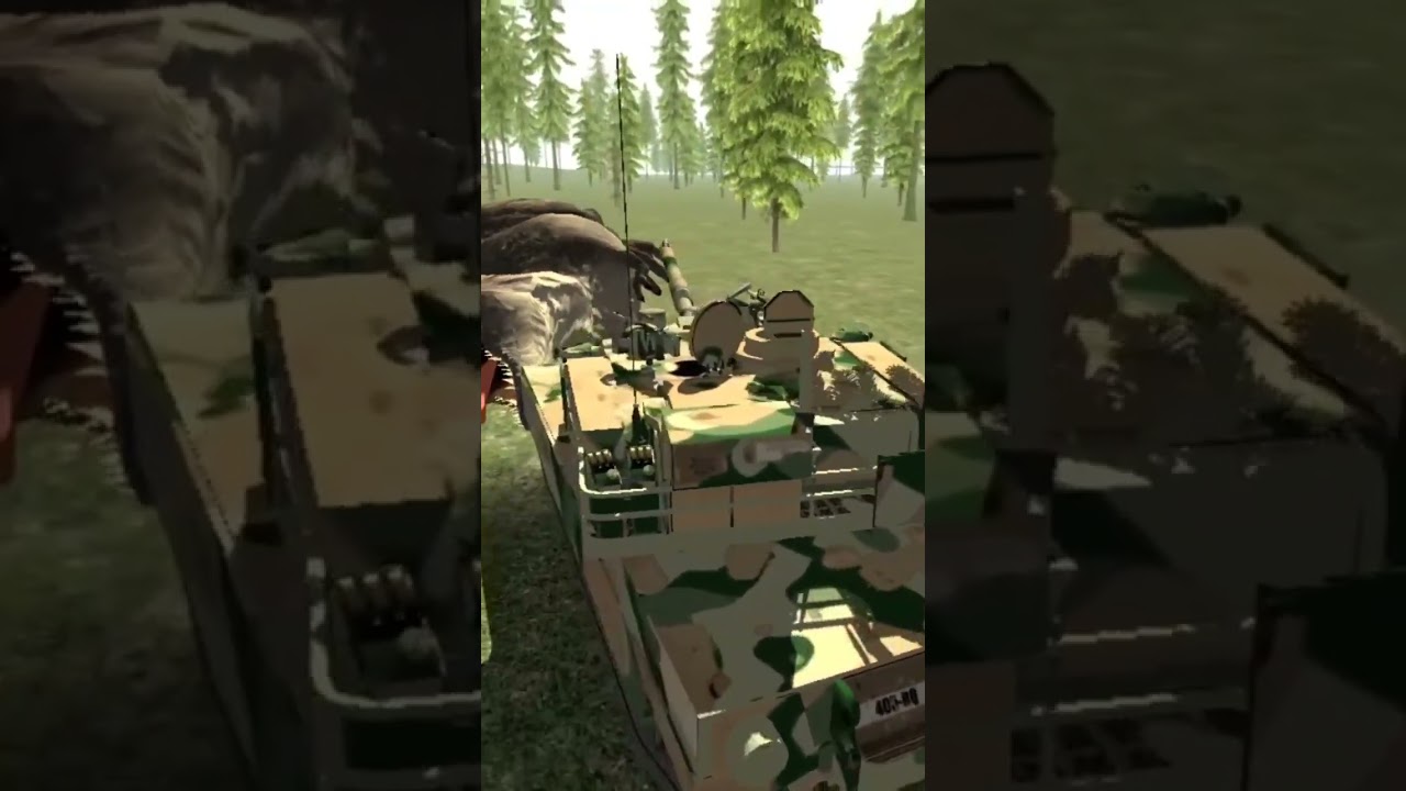 I killed dinosaur with military Tank| full video link in description| please subscribe my channel 🙏