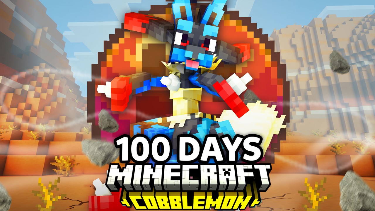 I Spent 100 Days as a FIGHTING TRAINER in Pok&eacute;mon Minecraft Vs my Rival! (Duos Cobblemon)
